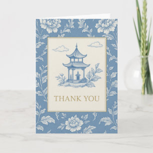 Blauwe Chinoiserie Kaart