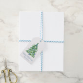 Blauwe Chinoiserie Kerstcadeautags Cadeaulabel (Met Touw)
