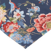 blauwe chinoiserie lange tafelloper (Hoek)