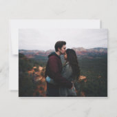 Blauwe Chinoiserie met foto's als bruiloft sparen  (Achterkant)