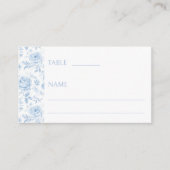 Blauwe Chinoiserie Porselein Bruiloft Platte Plaat Plaatskaartje (Voorkant)