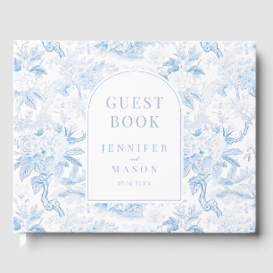 Blauwe chinoiserie porselein cadeau bruiloft gaste gastenboek