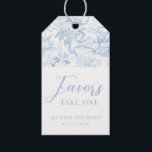 Blauwe Chinoiserie Trouwcadeau Neem een gunst tags Cadeaulabel<br><div class="desc">Vier gekoesterde herinneringen met deze stijlvolle,  moderne 'Take one' cadeau-gunsttags,  met een elegant ontwerp geïnspireerd op lichtblauw chinoiserie-porselein. Voeg een vleugje sophisticatie toe aan je dankbetuigingen met deze unieke en tijdloze labels.</div>