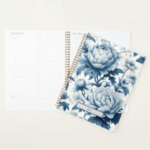 Blauwe Chinoserie Wilde bloemen Planner (Display)