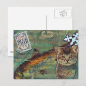 Blauwe Chip Briefkaart (Voorkant / Achterkant)