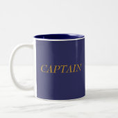 Blauwe chip, CAPTAIN Tweekleurige Koffiemok (Links)