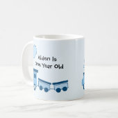 Blauwe Choo Choo Trein Koffiemok (Voorkant links)