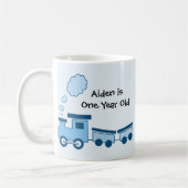 Blauwe Choo Choo Trein Koffiemok (Links)