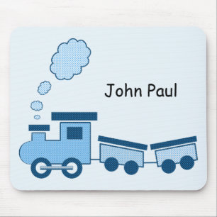 Blauwe Choo Choo Trein Muismat