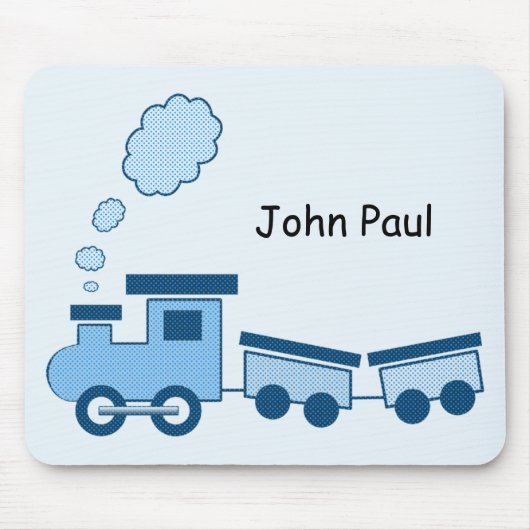 Blauwe Choo Choo Trein Muismat (Voorkant)