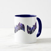 Blauwe Christelijke naam Logo, Mok (Voorkant rechts)