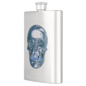 Blauwe Chroom Schedel Fles Flacon (Links)