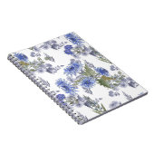 Blauwe chrysanten notitieboek (Rechterzijde)
