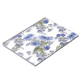 Blauwe chrysanten notitieboek (Linkerzijde)