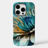 Blauwe Chrysanthemum Flower iPhone / iPad case (Achterkant)