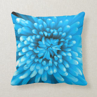 Blauwe Chrysanthemum Kussen