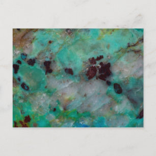 Blauwe Chrysocolla Jaspis Briefkaart