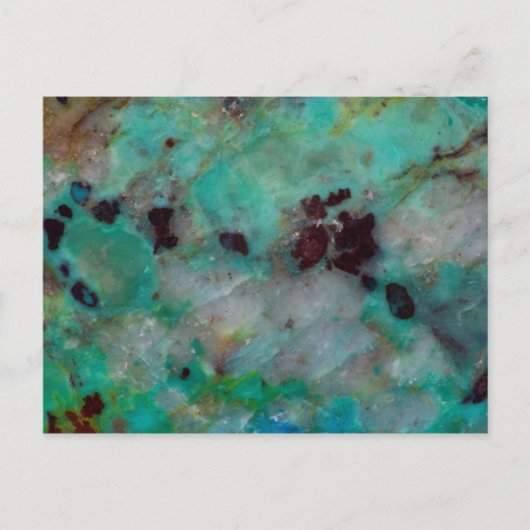 Blauwe Chrysocolla Jaspis Briefkaart (Voorkant)