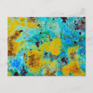 Blauwe Chrysocolla Jaspis Briefkaart