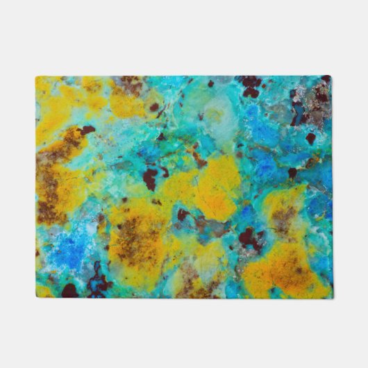 Blauwe Chrysocolla Jaspis Deurmat (Voorkant)
