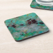 Blauwe Chrysocolla Jaspis Drankjes Onderzetter (Linkerzijde)