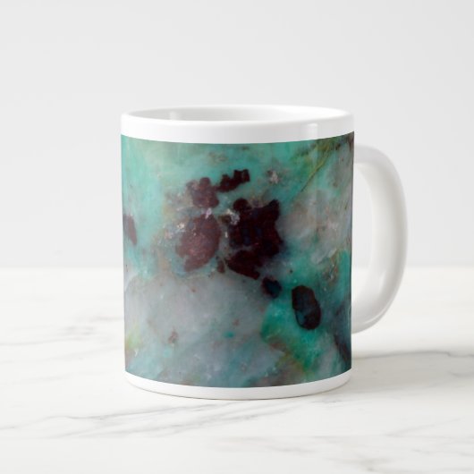 Blauwe Chrysocolla Jaspis Grote Koffiekop (Voorkant rechts)