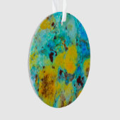 Blauwe Chrysocolla Jaspis Ornament (voorkant)