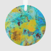 Blauwe Chrysocolla Jaspis Ornament (achterkant)