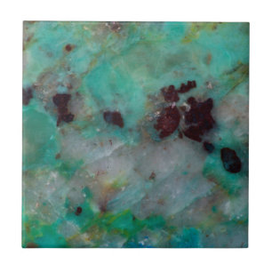 Blauwe Chrysocolla Jaspis Tegeltje