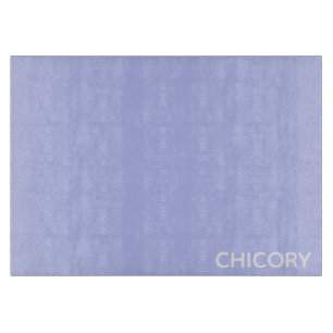 Blauwe cichoreibloem snijplank
