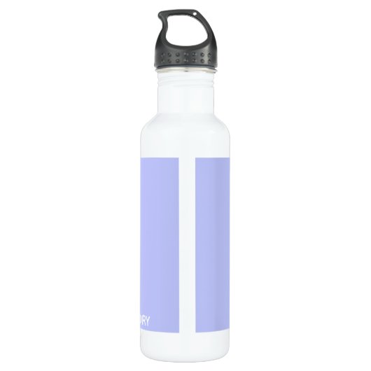 Blauwe cichoreibloem waterfles  (Achterkant)