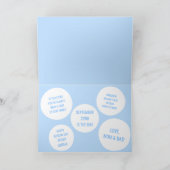 Blauwe Circus Olifant Schattigee Adoptie Gotcha Da Kaart (Binnen)