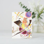 Blauwe cirkel briefkaart (Staand voorkant)