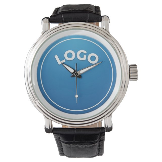 Blauwe cirkel horloge (Voorkant)