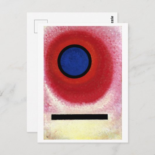 Blauwe Cirkel II van Kandinsky, 1925 Briefkaart (Voorkant / Achterkant)