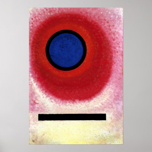 Blauwe Cirkel II van Kandinsky, 1925 Poster (Voorkant)