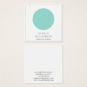 Blauwe cirkel met juwelen-display Kaart (Voorkant /achterkant)