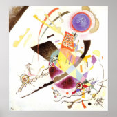 Blauwe cirkel poster (Voorkant)