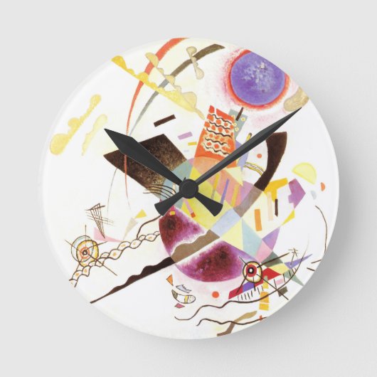 Blauwe cirkel ronde klok (Voorkant)
