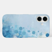 Blauwe Cirkels & Bomen Case-Mate iPhone Hoesje (Achterkant (horizontaal))