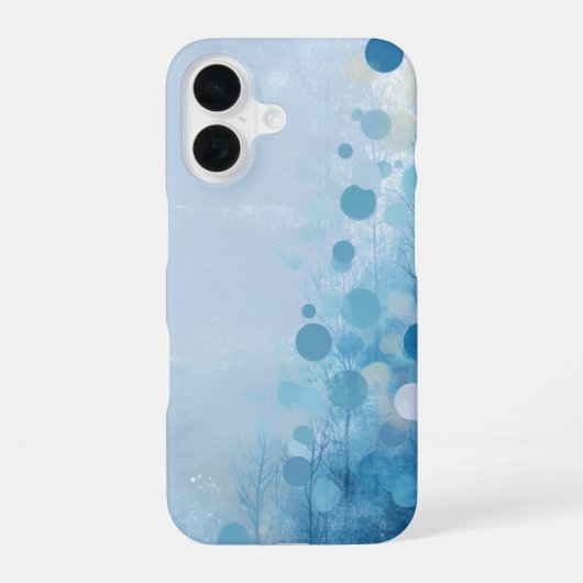 Blauwe Cirkels & Bomen Case-Mate iPhone Hoesje iPhone 16 Hoesje (Achterkant)
