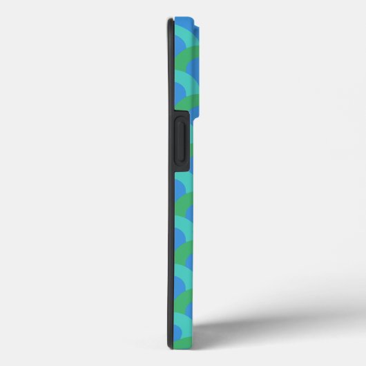 Blauwe cirkels Case-Mate iPhone case (Achterkant / Rechts)