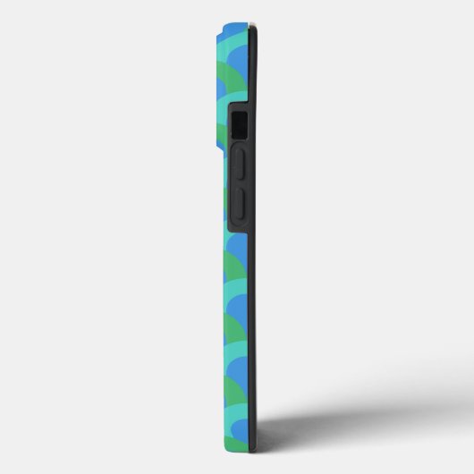 Blauwe cirkels Case-Mate iPhone case (Achterkant / Links)