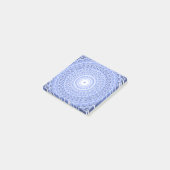 Blauwe cirkels draaien patroon post-it® notes (Schuin)