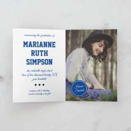 Blauwe cirkels Foto Afstuderen