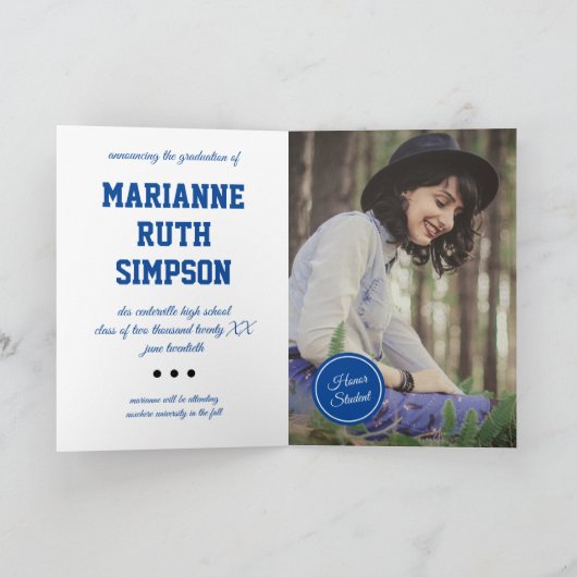 Blauwe cirkels Foto Afstuderen (Binnen)