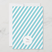 Blauwe cirkels met kerstboomvakantie kaart (Achterkant)