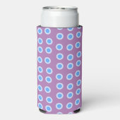 Blauwe Cirkels Seltzer Blikjeskoeler (Seltzer Achterkant)