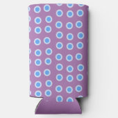Blauwe Cirkels Seltzer Blikjeskoeler (Achterkant)