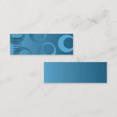 Blauwe cirkels - Skinny Mini Visitekaartje (Voorkant / Achterkant)